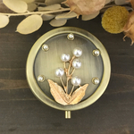 パールのお花 Part4 ピルケース アクセサリーケース