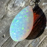 🌈ハイブリッドオパールオパール超デカ斑ペンダント🌈