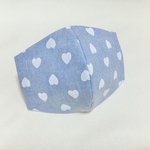 送料無料【ハート♡】立体マスク 秋マスク 可愛い デニム