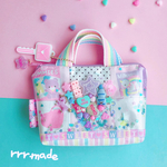 [ﾐﾆﾐﾆサイズ]シャカシャカ ♡ ファスナー付きトート