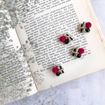 冬の赤いpierce/earring 