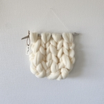 再販 𖤘 knit #01 流木タペストリー チャンキーニット 羊毛タペストリー　韓国インテリア