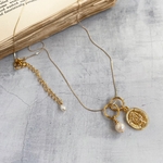 2WAY coin × pearl  necklace 