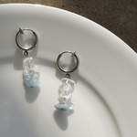 Quartz Aquamarin Earring 