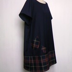 ネイビー　の　赤い　雫　【チュニック　ワンピース】