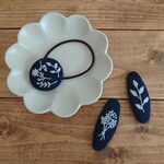 【秋冬期間限定】一色刺繍ヘアアクセサリーセット