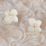 ダイヤモンド紫陽花のミニピアス