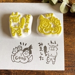 【受注製作】〜日本のおとぎ話シリーズ〜桃太郎編＊消しゴムはんこ