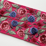 インド刺繍リボンᢂ インド刺繍/インドリボン/刺繍リボン/刺繍/リボン/シルクリボン/シルク/トリム/ブレード/ジャガード/ジャガードリボン/チロリアンテープ/レース/チュール/インド/チュールレース
