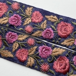 インド刺繍リボンᢂ インド刺繍/インドリボン/刺繍リボン/刺繍/リボン/シルクリボン/シルク/トリム/ブレード/ジャガード/ジャガードリボン/チロリアンテープ/レース/チュール/インド/チュールレース
