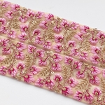 インド刺繍リボンᢂ インド刺繍/インドリボン/刺繍リボン/刺繍/リボン/シルクリボン/シルク/トリム/ブレード/ジャガード/ジャガードリボン/チロリアンテープ/レース/チュール/インド/チュールレース