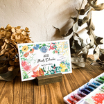 4月始まり　Plants Desk Calendar 2021 -2022 季節の植物卓上カレンダー2021-2022
