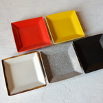 Ｂ級品　5枚セット　プレート小皿　(5色)