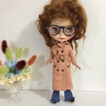 karis1411様専用ページ　他のお客様はお求めになれません。ブライス人形・リカちゃん人形のハンドメイド洋服＊サーモンピンクのトレンチコート