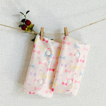 再販☆よだれカバー☆ピンクパステルリボン
