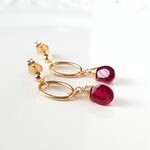 【14kgf】ルビーピアス