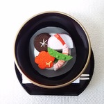 ちりめん細工    お雑煮   置き物(丸餅)
