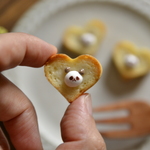 パンダちゃんon🐼ハート❤トースト