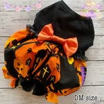 犬服！一点物✨ハロウィン仮装🎃 小型犬DMサイズ  かぼちゃ型バルーンワンピ(胴長) 