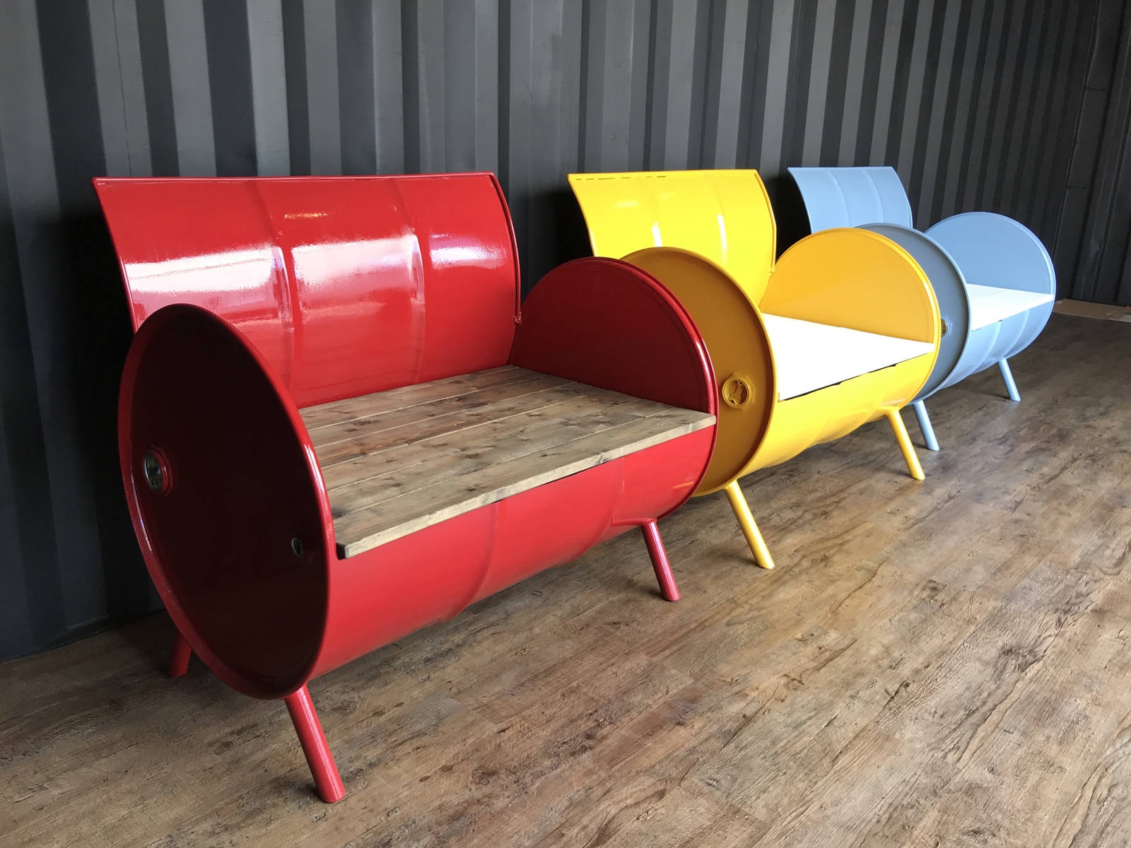 ドラム缶ソファー〔オーダーメイド制作を致しましす〕