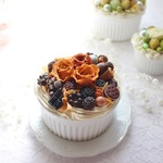 【minne限定販売品】チョコレートフラワーケーキ★プリザーブドフラワー★お誕生日に。