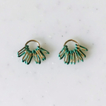 Gold Green Small Tassels