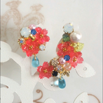 ほんのり赤い❁桜のイヤーカフ