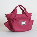 Sサイズ　ボルドー色無地生地　シュシュバッグ♪　Fm2 Lab.