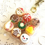 フェイクスイーツ*袋入りクリスマスクッキー・チャーム*スイーツデコ