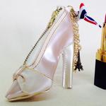 ハイヒールリップケース♪キュートなチャーム付きＬＰＩ
