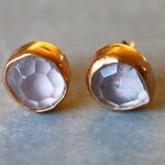天然石＊クオーツ　アシンメトリー　ピアス＊スタッド　GP