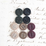 ■異素材■15mm■ヴィンテージボタン　10個入■ 5カラー　(1015-15)
