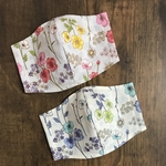 ボタニカル　花　大人用　立体マスク　布マスク　抗菌ガーゼ　抗ウイルス　冬マスク