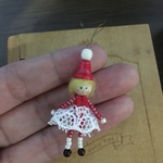 北欧の妖精ニッセ　人形2・クリスマスオーナメント　ミニチュアドール