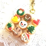 フェイクスイーツ*袋入りクリスマスクッキー・チャーム*スイーツデコ