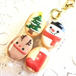 フェイクスイーツ*袋入りクリスマスクッキー・チャーム*スイーツデコ