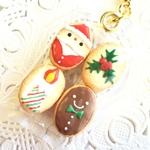 フェイクスイーツ*袋入りクリスマスクッキー・チャーム*スイーツデコ