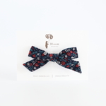 ヘアクリップ "Pony" [ コーデュロイ・花柄２色 ]