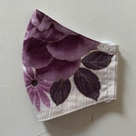立体マスク☆ゴム紐付き☆和柄☆花柄☆薔薇☆浴衣☆さらし☆ワインレッドの薔薇マスク