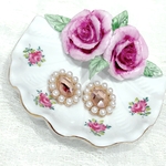 peach pink bijou イヤリング　ピアス