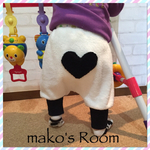 ♪あったかハート💛パンツ♪　オフホワイト♡おしりプックリシリーズ　75～80