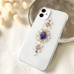 タンザナイト風アンティークのiPhone12 iPhone11   iPhonex iPhone8 iPhone SE スマホケース キラキラ 秋