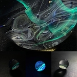 新作【惑星表面:雲の動きの一表現】直径20mm