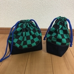 再販☆送込　鬼滅の刃　炭次郎お弁当袋　小物袋