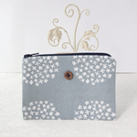 綿麻生地のカードケース⭐︎ 北欧柄　北欧風　小物入れ　小銭入れ　ミニ財布　ミニポーチ