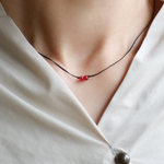 handmade necklace [twins] / アベンチュリン
