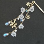 雪の花かんざし*クリスマスにも*雪の結晶 