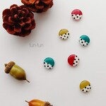 秋色×ドットのピアス/イヤリング