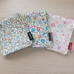 【SALE】やわらか4重ガーゼハンカチ　3枚セット　お花柄