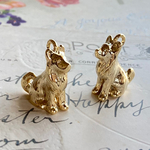 waiting dog おすわり 犬 チャーム K16GP 2個